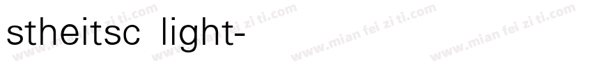 stheitsc light字体转换